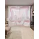Тюль на шторной ленте Пушистая влюбленность 310х265 см цвет светло-розовый