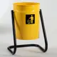 Урна уличная Simaland 7411411 желтая 21 л 30x30x55 см