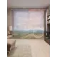 Тюль на шторной ленте Бескрайние холмы 310х265 см рисунок природный цвет розовый