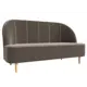 Диван-кушетка Лига Диванов Фелини 145x82x66 см велюр цвет коричневый
