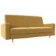 Диван прямой Лига Диванов Бонн 222x95x88 см микровельвет цвет желтый