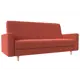 Диван прямой Лига Диванов Бонн 222x95x88 см микровельвет цвет коралловый