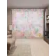 Тюль на шторной ленте Поляна роз 310х265 см рисунок растительный цвет розовый