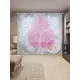 Тюль на шторной ленте Цветы волнения 310х265 см рисунок растительный цвет розовый