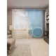 Тюль на шторной ленте В эпицентре волны 310х265 см рисунок природный цвет бирюзовый