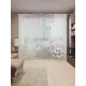 Тюль на шторной ленте Стул в чаще цветов 310х265 см рисунок природный цвет розовый