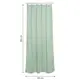 Штора на ленте Inspire Triangel 160x280 см цвет зеленый