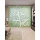 Тюль на шторной ленте Призрачное дерево 310х265 см рисунок растительный цвет зеленый