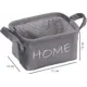 Корзина Велюр 21x16x12 см 4 л полиэстер цвет серый