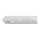 Молдинг с орнаментом Fabello Decor CR 605 25x50x2000 полиуретан, цвет белый
