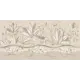 Декор настенный Azori Romanico Flora 31.5x63 см матовый цвет бежевый флора