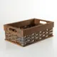 Корзина Доляна 19.5x11x30 см дерево цвет коричневый