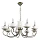 Люстра потолочная ARTE LAMP A6380LM-8AB A6380LM-8AB 8 ламп 12 м² цвет бронза
