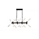 Светильник подвесной LUMINA DECO Alford LDP 6036-16 BK 16 ламп 18 м² цвет черный