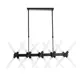 Светильник подвесной LUMINA DECO Alford LDP 6036-20 BK 20 ламп 21 м² цвет черный