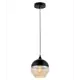 Светильник подвесной LUMINA DECO Albion LDP 6805 BK+TEA 1 лампа 3 м² цвет черный