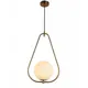 Светильник подвесной LUMINA DECO Forneri LDP 6832-200 WT+MD 1 лампа 3 м² цвет бронза