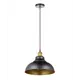 Светильник подвесной LUMINA DECO Boggi LDP 6858 BK+GD 1 лампа 3 м² цвет черный