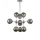 Светильник подвесной LUMINA DECO Gala LDP 7006-9 CHR 9 ламп 18 м² цвет дымно-серый
