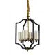 Люстра подвесная LUMINA DECO Vigatto LDP 1224-4 BK+MD 4 лампы 12 м² цвет бронза