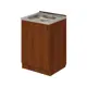 Напольный шкаф с мойкой Лидер Эконом ТМ4201 50x82x60 см ЛДСП цвет орех