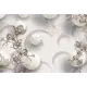 Фотообои флизелиновые Printwalls 3D 400x270 см Шары и узоры с цветами