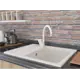 Мойка под столешницу Mercury 47.50x58.50 глубина 18 см искусственный камень цвет белый