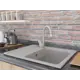 Мойка под столешницу Mercury 47.50x58.50 глубина 18 см искусственный камень цвет серый