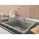 Мойка под столешницу Mercury 57x51 глубина 19.50 см искусственный камень цвет серый