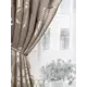 Штора на шторной ленте Дубок 150x270 см цвет бежевый