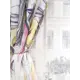 Штора на шторной ленте Лица 170x260 см цвет фиолетовый