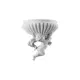 Декоративный элемент Fabello decor W 8054 на стену, полиуретан, цвет белый, 383x365x185 мм