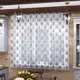 Тюль Паула YML1547 на шторной ленте 200x200 см, цвет синий