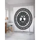Шторка для ванной JoyArty Этнический орнамент из ткани, 180x200 см с крючками