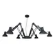 Люстра потолочная ARTE LAMP RAGNO 6 ламп 18 м² цвет черный