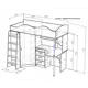 Кровать Кариви КИВи 193x170x88 см ЛДСП цвет венге 00323-04-02-00