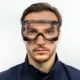 Очки защитные закрытые с обтюратором Delta Plus Ruiz 1 прозрачные с защитой от запотевания и царапин