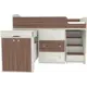 Кровать Кариви КИВи 184x113x84 см ЛДСП цвет бодего темный 00004-30-03-00