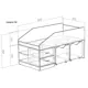 Кровать Кариви Сказка 166x89x85 см ЛДСП цвет дуб молочный