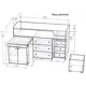 Кровать Кариви КИВи 184x113x84 см ЛДСП цвет светлое дерево 00004-04-03-00