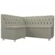Диванов угловой Лига Диванов 107609L Мирта 151x90x125 см рогожка цвет бежевый