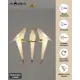 Светильник подвесной светодиодный MODERLI Birds V3071-3PL 15 м² теплый белый свет цвет золото