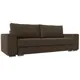 Диван прямой Лига диванов Дрезден 250x80x107 см рогожка цвет коричневый