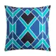 Подушка Этель Зигзаги 7057174, 45x45 см, цвет синий