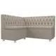 Диванов угловой Лига Диванов 107602L Мирта 151x90x125 см рогожка цвет бежевый