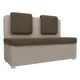 Диван прямой Лига диванов Маккон 125x89x54 см рогожка цвет бежевый/коричневый