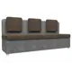 Прямой диван Лига диванов Маккон 185x89x54 см рогожка цвет серый/коричневый