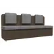 Диван прямой Лига диванов Маккон 185x89x54 см рогожка цвет серый/коричневый