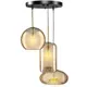 Светильник потолочный RITTER 52647 6 GLASSY 3 лампы цвет жёлтый золотой