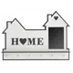 Ключница с фоторамкой Home 38x38x5 мм МДФ цвет белый